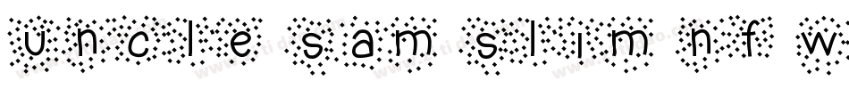 Uncle Sam Slim NF W0字体转换